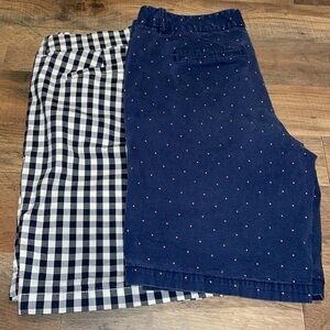 J Crew Bermuda shorts.  Lot of 2.  Size 6.